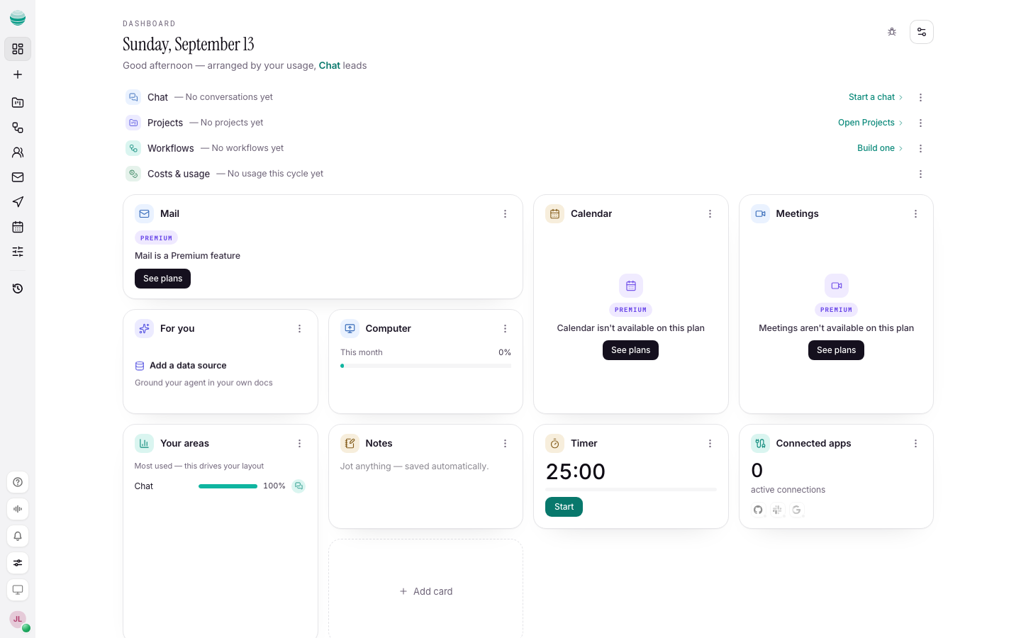 Kaer dashboard