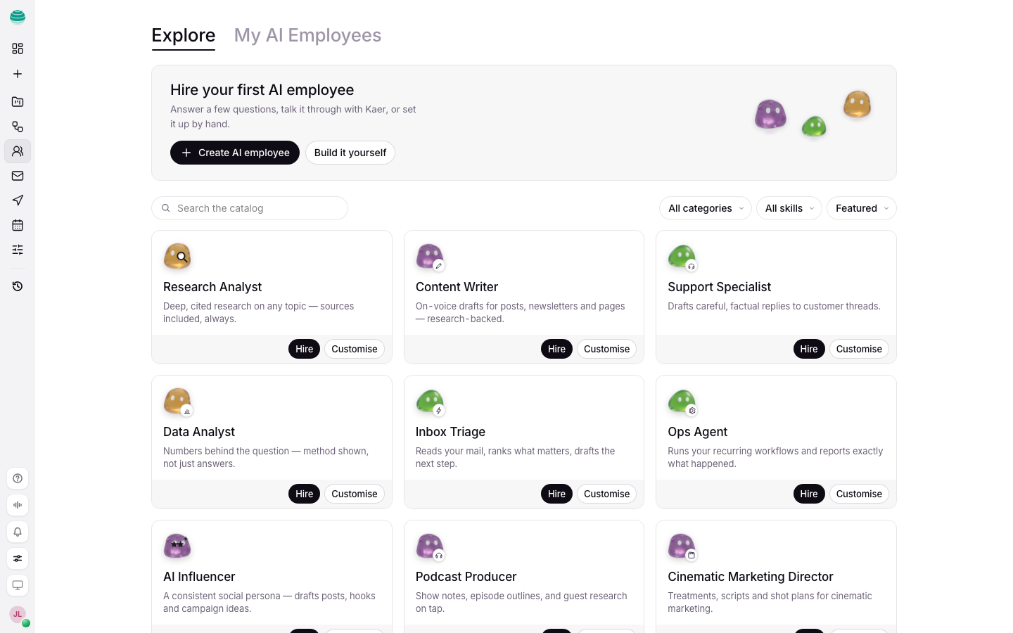 Employees in Kaer